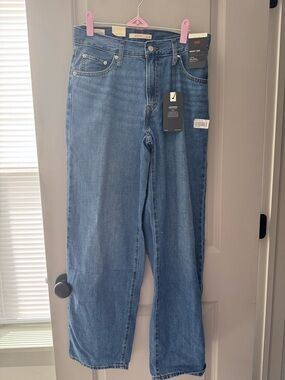 Levis baggy dad linen lightweight - Classic Mid Wash